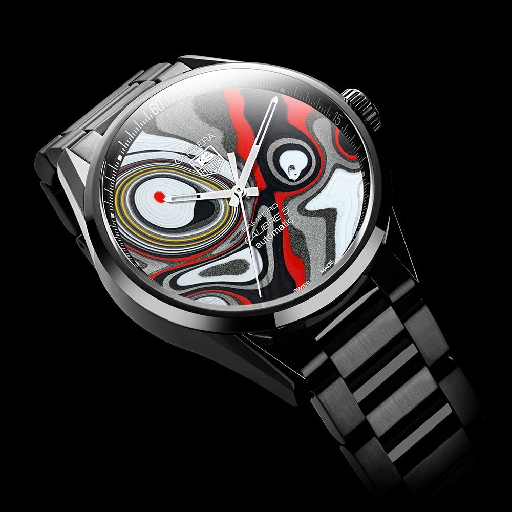 Bamford Watch Department 1/1 Limited Edition BWD X Black Badger ‘Fordite’ TAG Heuer Carrera – Calibre 5 [2]