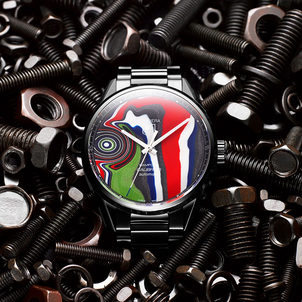 Bamford Watch Department 1/1 Limited Edition BWD X Black Badger ‘Fordite’ TAG Heuer Carrera – Calibre 5 [10]