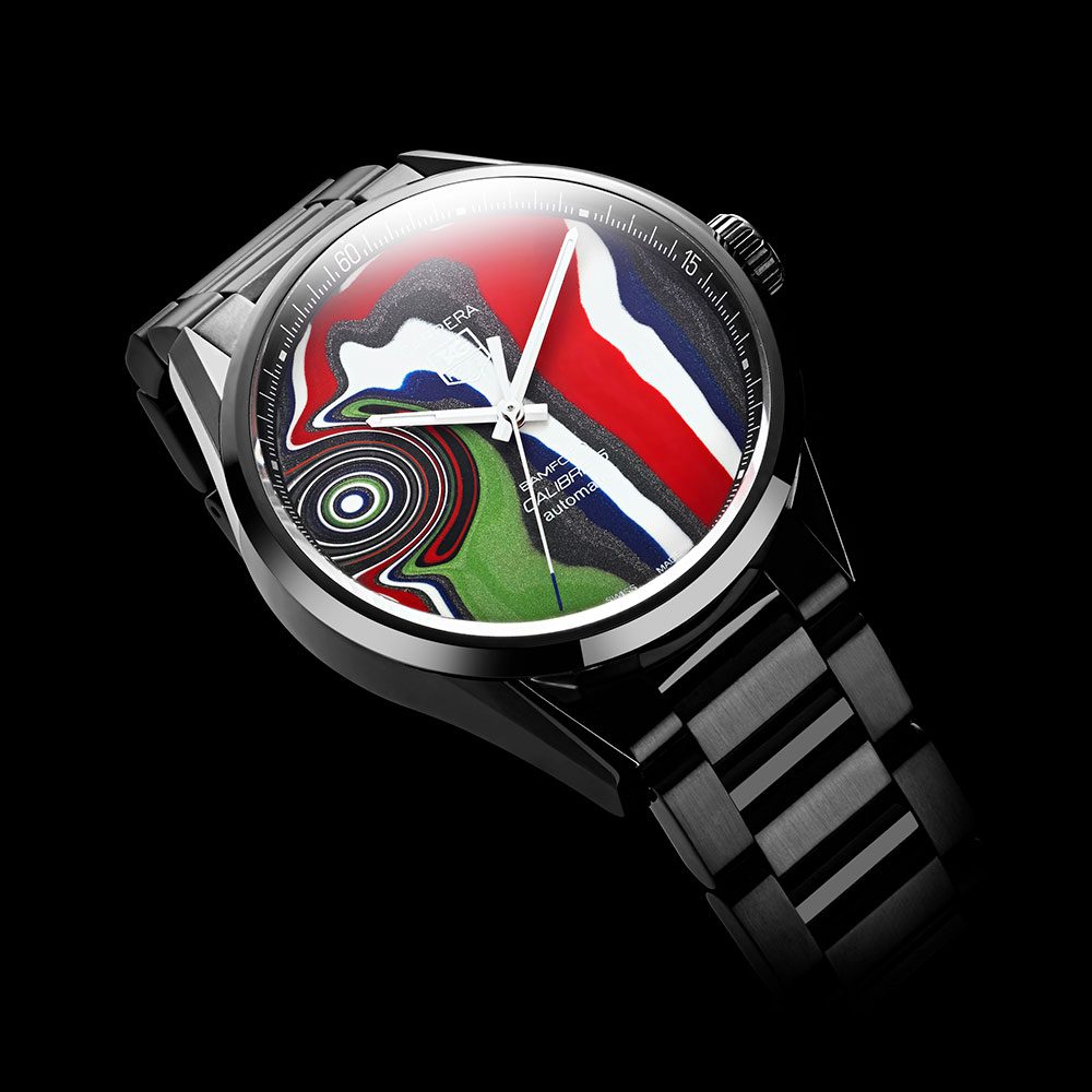 Bamford Watch Department 1/1 Limited Edition BWD X Black Badger ‘Fordite’ TAG Heuer Carrera – Calibre 5 [10]