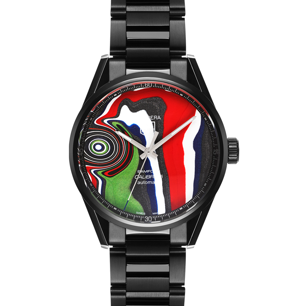 bamford watch department 1/1 Limited Edition BWD x Black Badger ‘Fordite’ TAG Heuer Carrera – Calibre 5 [10]