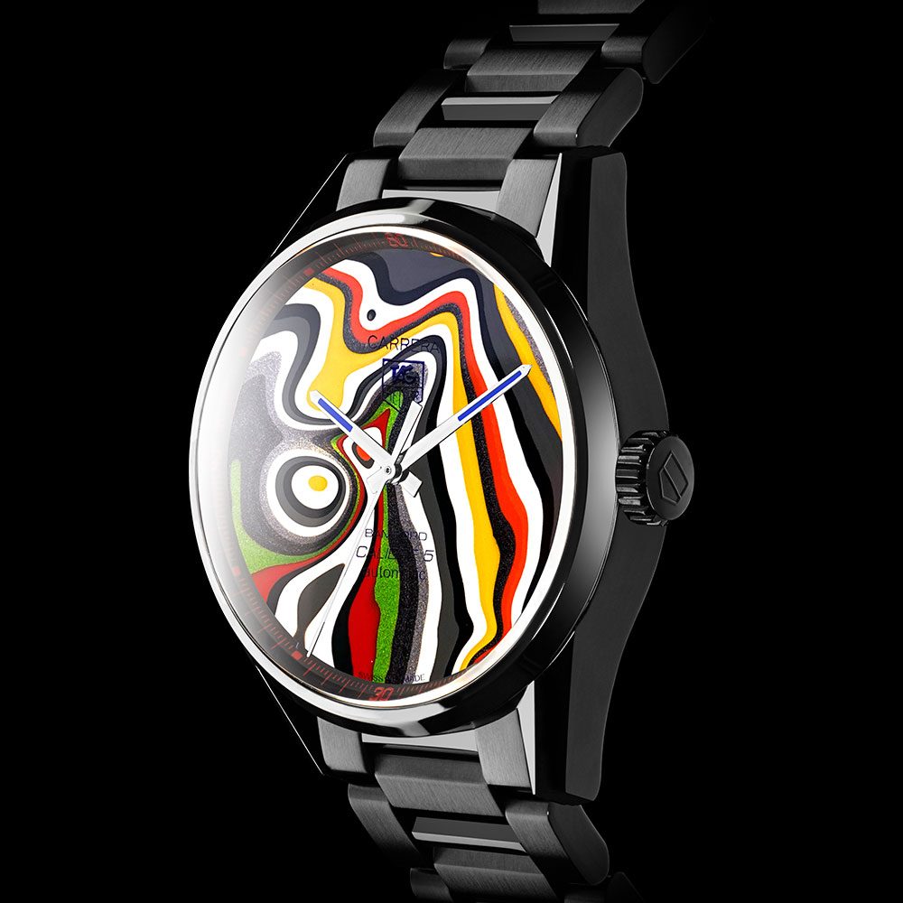 Bamford Watch Department 1/1 Limited Edition BWD X Black Badger ‘Fordite’ TAG Heuer Carrera – Calibre 5 [1]