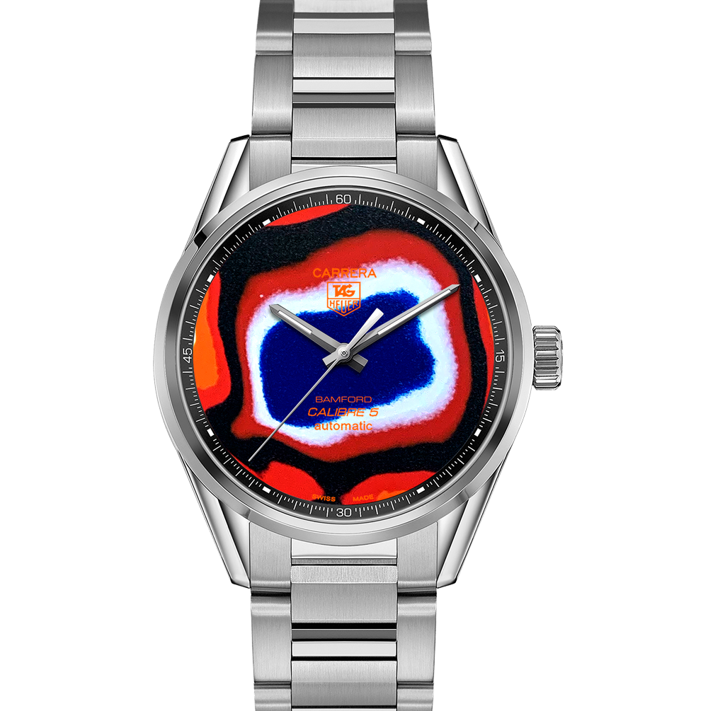 bamford watch department 1/1 Limited Edition BWD x Black Badger ‘Fordite’ TAG Heuer Carrera – Calibre 5 [003]