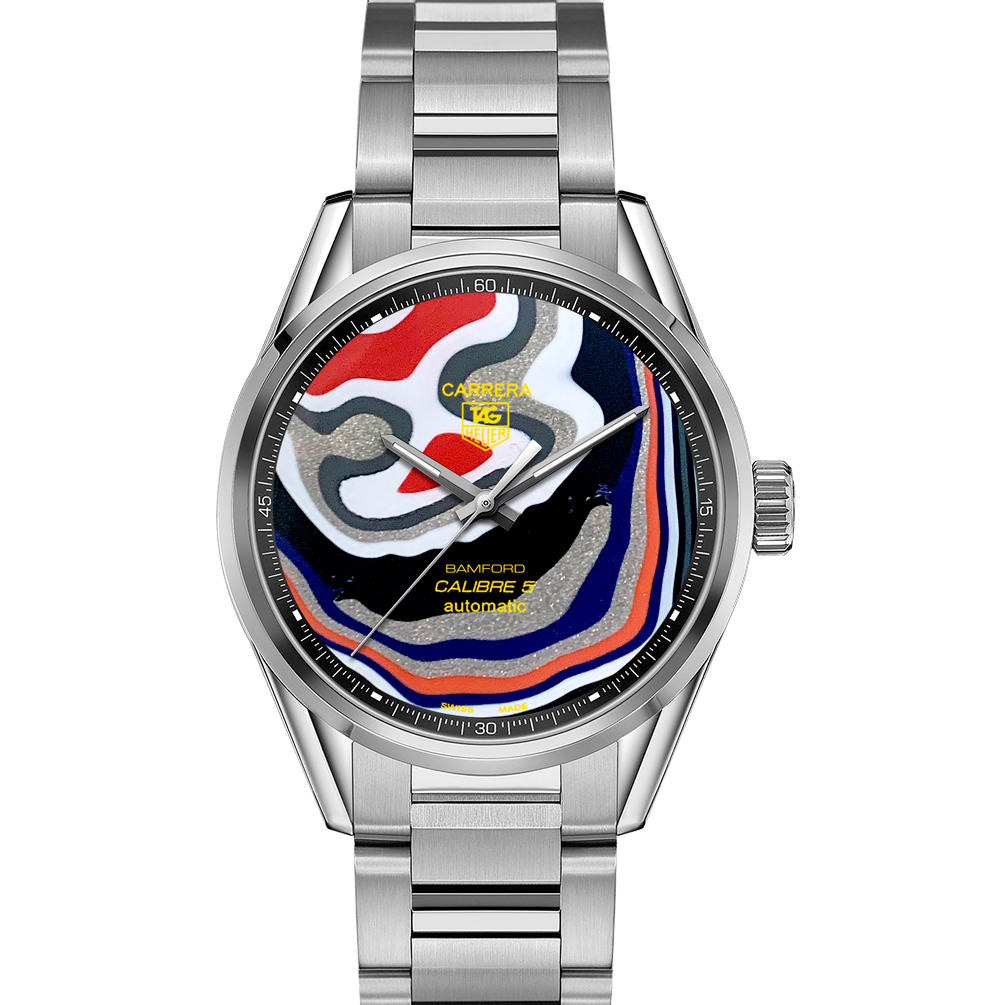 bamford watch department 1/1 Limited Edition BWD x Black Badger ‘Fordite’ TAG Heuer Carrera – Calibre 5 [004]