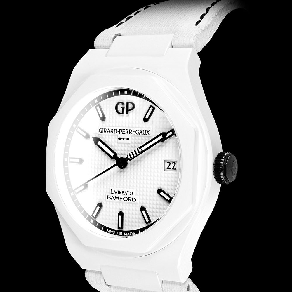 Bamford Watch Department BAMFORD WATCH DEPARTMENT X GIRARD-PERREGAUX LAUREATO ‘GHOST’ – LEATHER STRAP