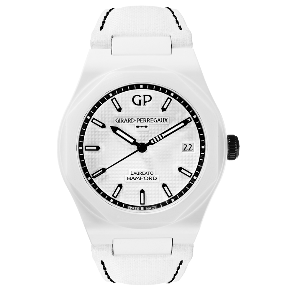bamford watch department BAMFORD WATCH DEPARTMENT X GIRARD-PERREGAUX LAUREATO ‘GHOST’ – LEATHER STRAP