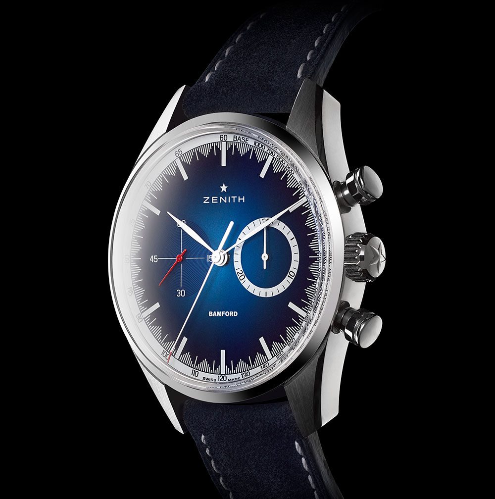 Bamford Watch Department BWD X MR PORTER X ZENITH HERITAGE 146 ’SOLAR BLUE’