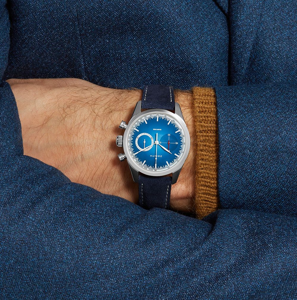 Bamford Watch Department BWD X MR PORTER X ZENITH HERITAGE 146 ’SOLAR BLUE’