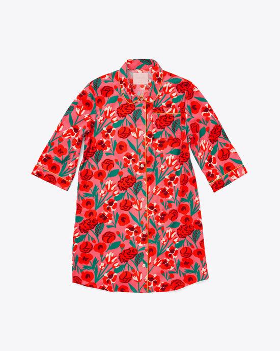 ban do 3/4 Sleeve Leisure Dress - Pink Las Flores