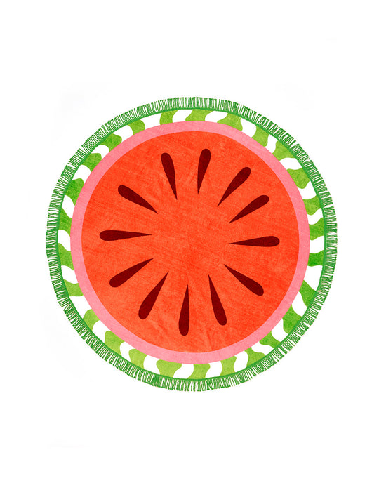 ban do All Around Giant Circle Towel - Watermelon