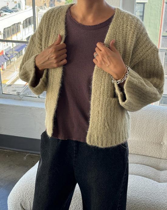 ban do Alpaca Sweater Jacket - Butter