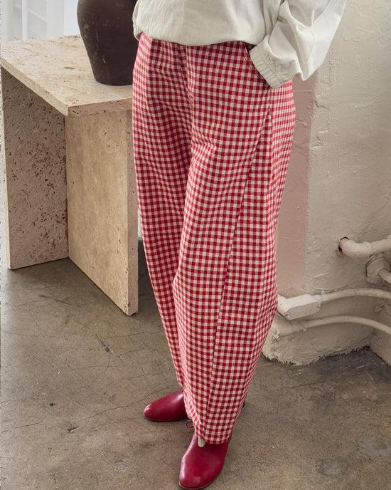Ban Do Arc Pants - Red Gingham
