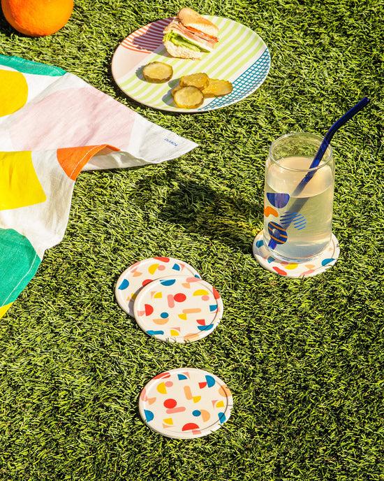 Ban Do Bamboo Coaster Set - Chips