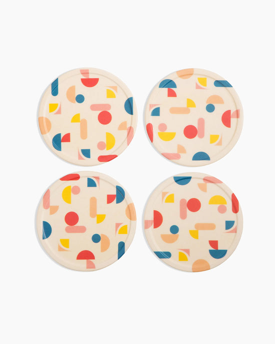 ban do Bamboo Coaster Set - Chips