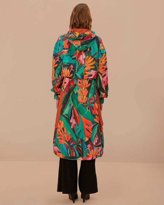 Ban Do Banana Foliage Maxi Raincoat