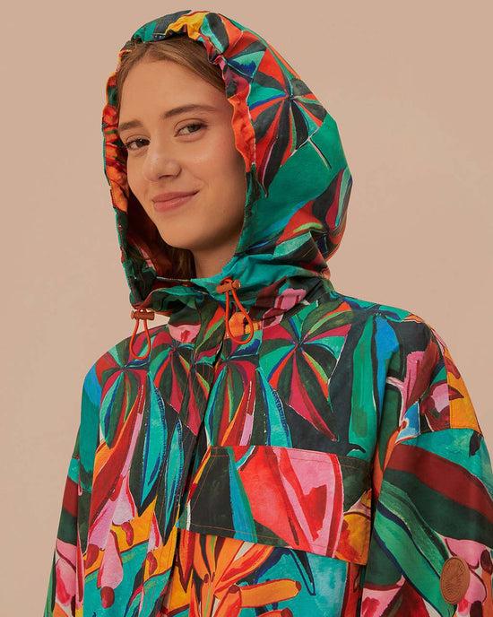 Ban Do Banana Foliage Maxi Raincoat