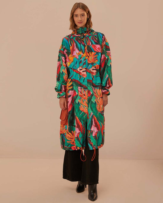 ban do Banana Foliage Maxi Raincoat