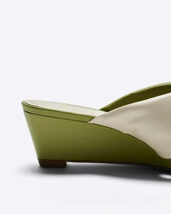 Ban Do Bica Wedge Sandal - Olive Combo
