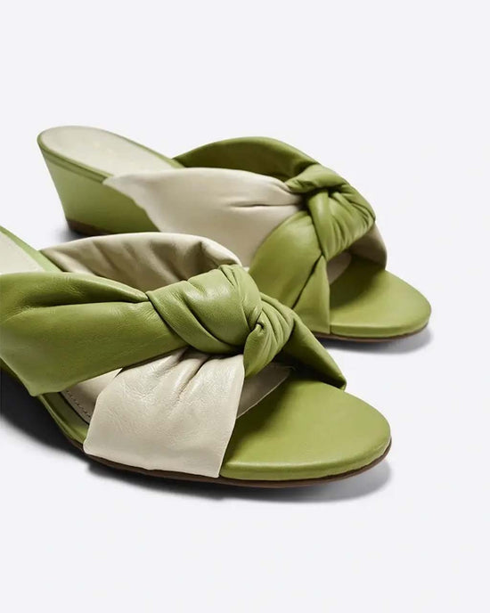 Ban Do Bica Wedge Sandal - Olive Combo