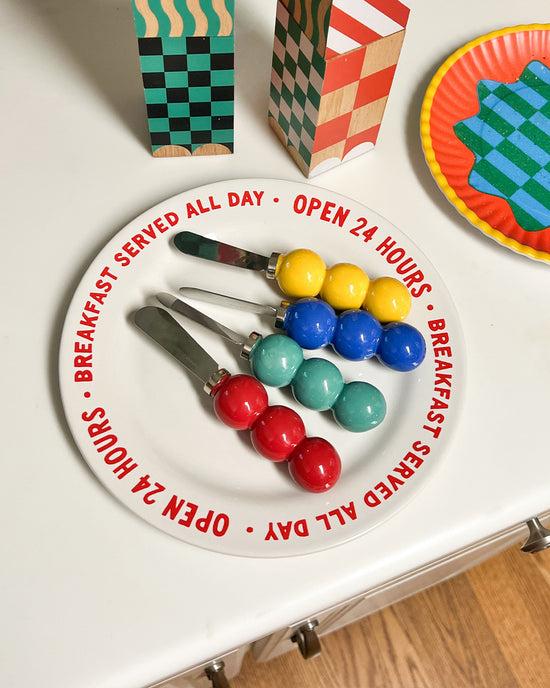 ban do Bright Geometric Spreaders - Set Of 4