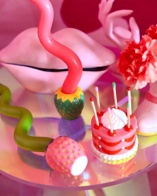 Ban Do Candle Holder Set - Strawberries