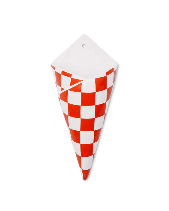 Ban Do Checker Bag Wall Vase