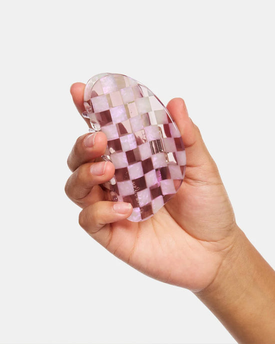 Ban Do Checker Hair Claw - Smoky Quartz