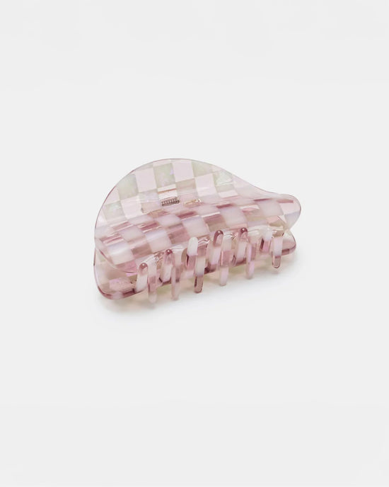 Ban Do Checker Hair Claw - Smoky Quartz