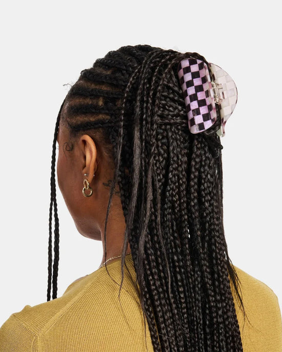 ban do Checker Hair Claw - Smoky Quartz