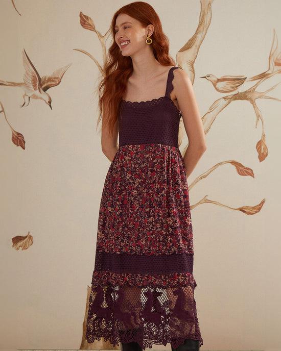 Ban Do Chelsea Garden Lace Sleeveless Midi Dress