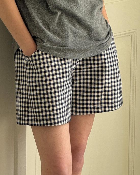 Ban Do City Shorts - Navy Gingham