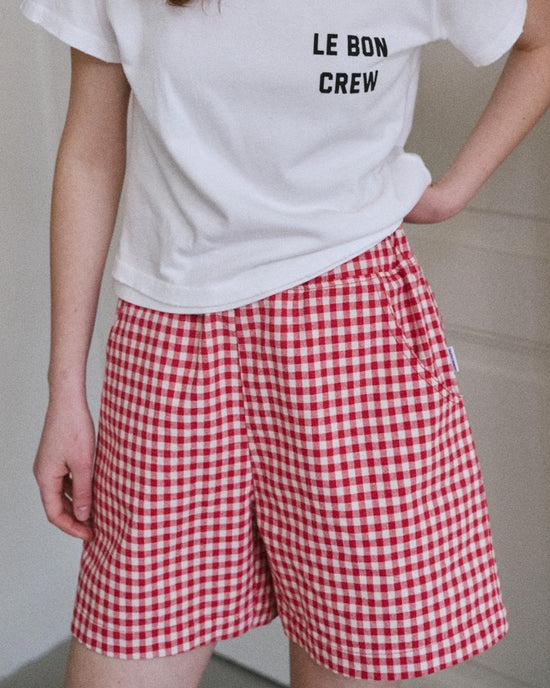 Ban Do City Shorts - Red Gingham