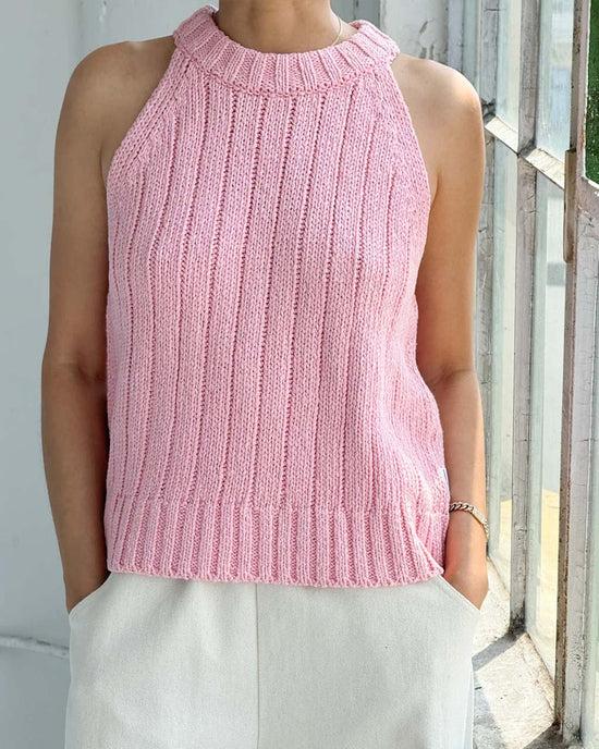 ban do Claire Cotton Sweater Tank - Pink