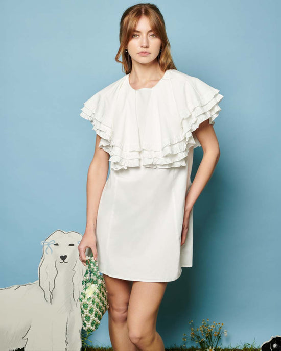 ban do Collie Mini Dress - Pearled Ivory