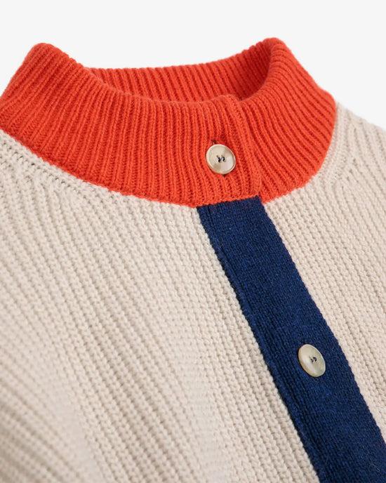 Ban Do Colorblock Textured Cardigan