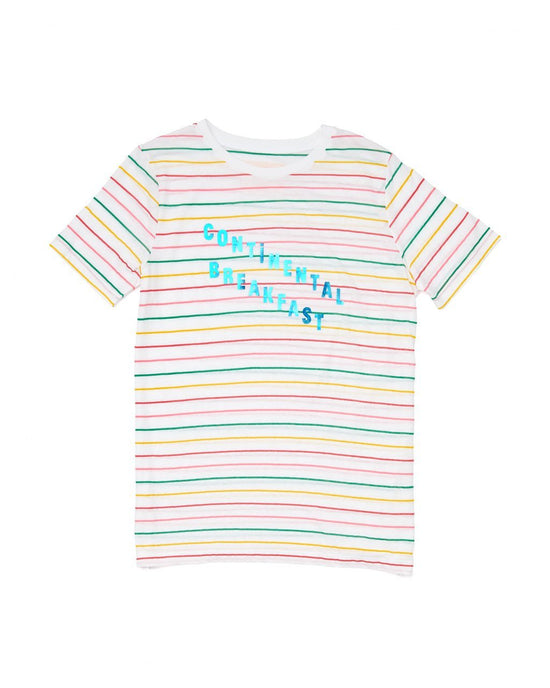 ban do Continental Breakfast Striped Tee