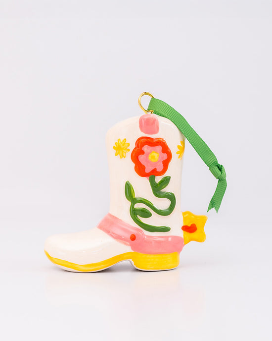 ban do Cowboy Boot Ornament