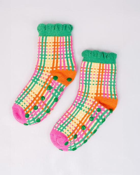 ban do Cozy Grip Socks - Colorful Grid