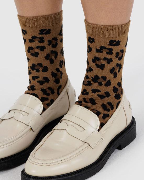 Ban Do Crew Socks - Dark Leopard