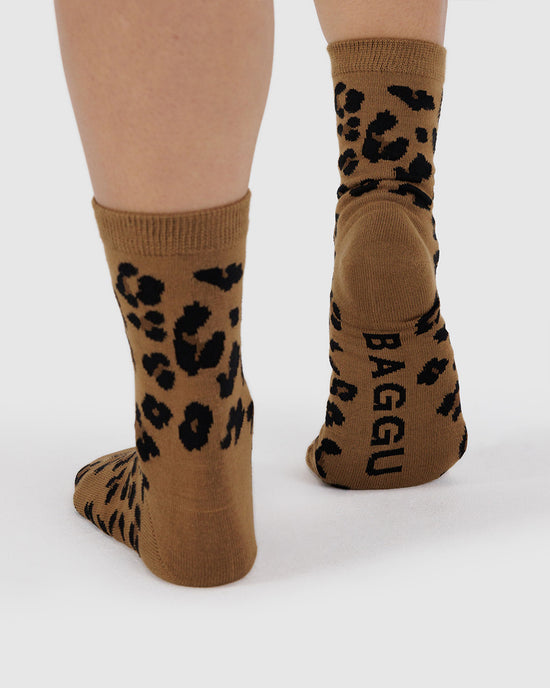 Ban Do Crew Socks - Dark Leopard