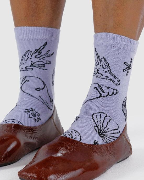 Ban Do Crew Socks - Light Blue Shells