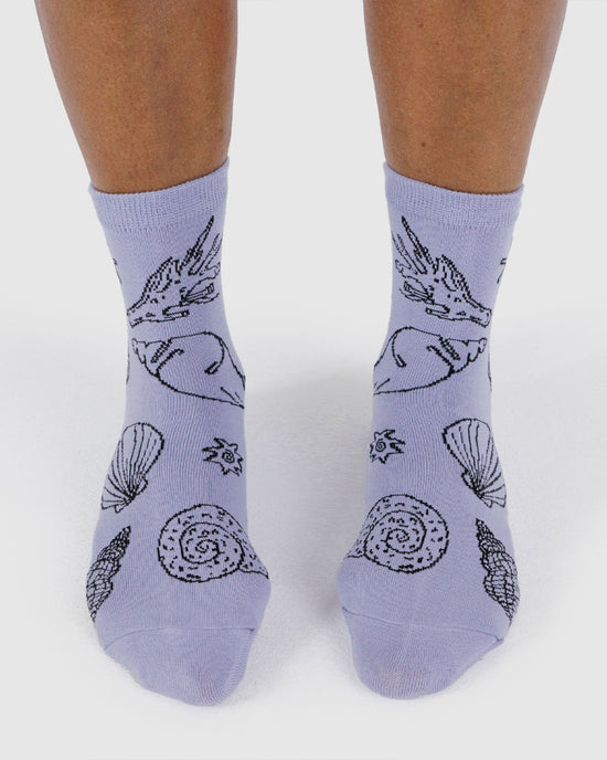 Ban Do Crew Socks - Light Blue Shells
