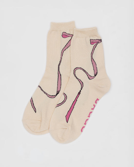 ban do Crew Socks - Pink Bow