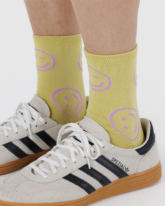 Ban Do Crew Socks - Straw Happy