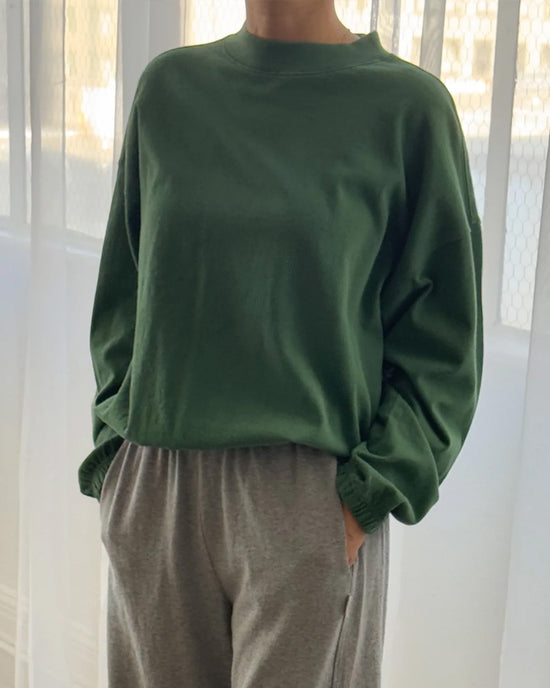 Ban Do Daisy Long Sleeve Top - Basil