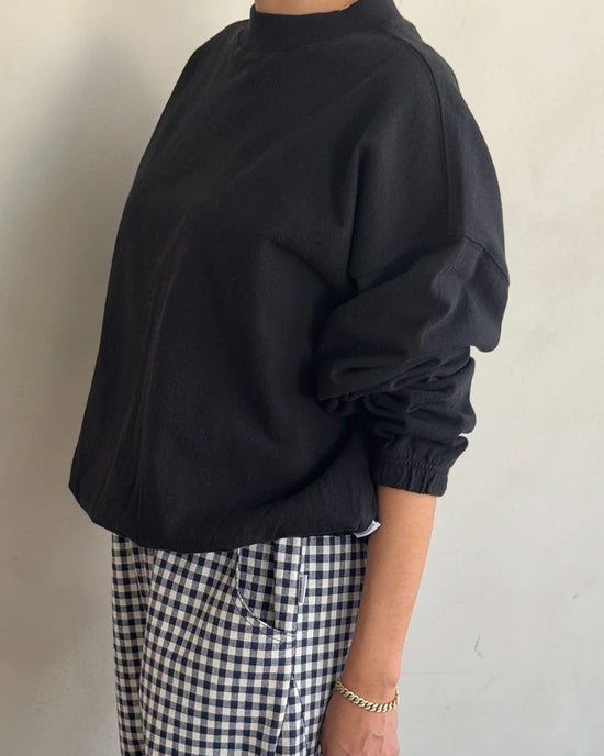 Ban Do Daisy Long Sleeve Top - Black