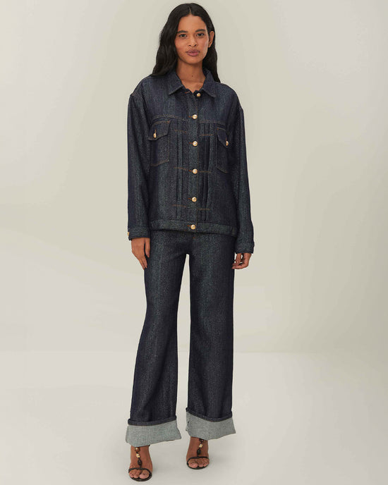 ban do Denim Shine Wide Leg Pants