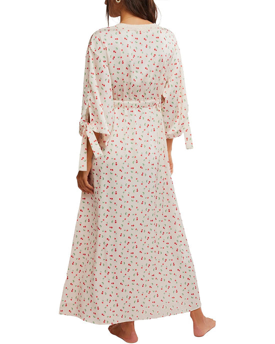 Ban Do First Blush Robe - Ivory Combo