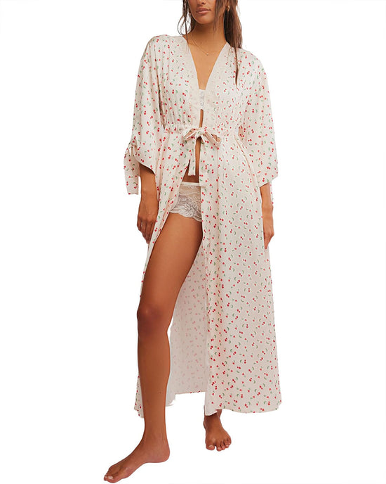 ban do First Blush Robe - Ivory Combo