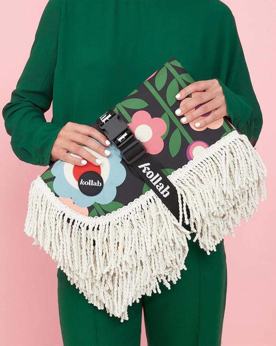 Ban Do Fringed Medium Picnic Mat - Marguerite
