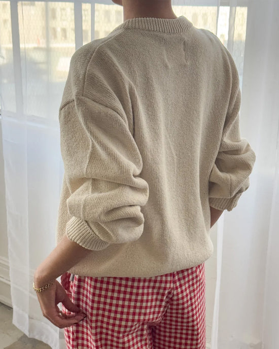 Ban Do Gabby Cotton V-Neck Sweater - Naturel